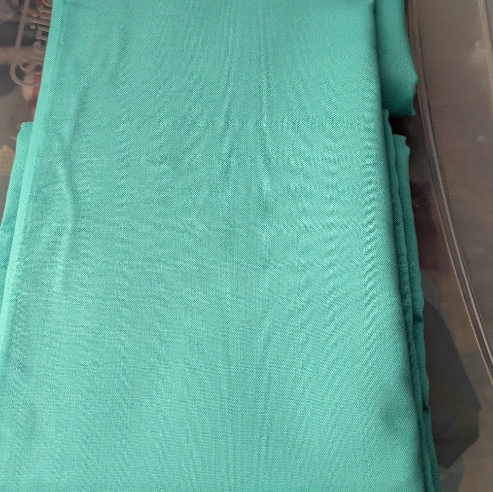 Teal Cotton Fabric 44" Wide Price Is Per Yard